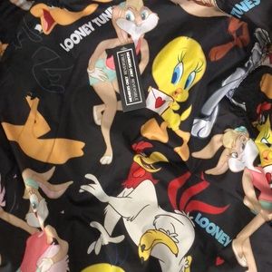 Members Only “Looney Tunes” Black Denim Jacket